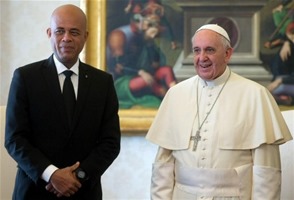 El Papa Francisco recibe al presidente de Haití Michel Martelly